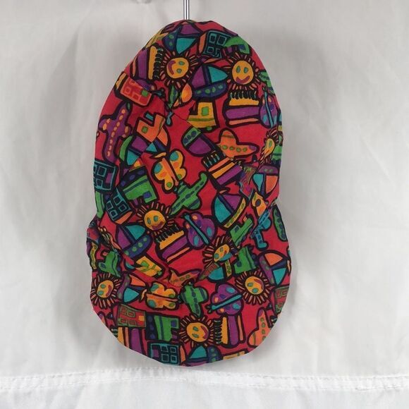 Vintage Children's Novelty‎ Vest and Hat Set Colorful Print - Picture 6 of 9